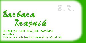 barbara krajnik business card